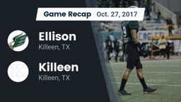 Recap: Ellison  vs. Killeen  2017