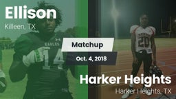 Matchup: Ellison  vs. Harker Heights  2018