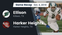 Recap: Ellison  vs. Harker Heights  2018