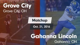 Matchup: Grove City High vs. Gahanna Lincoln  2016