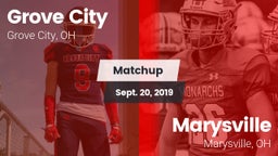 Matchup: Grove City High vs. Marysville  2019