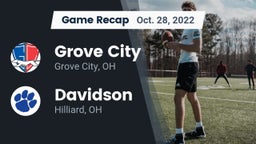 Recap: Grove City  vs. Davidson  2022