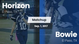 Matchup: Horizon  vs. Bowie  2017