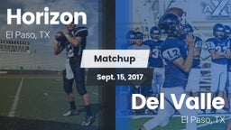 Matchup: Horizon  vs. Del Valle  2017