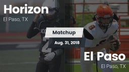 Matchup: Horizon  vs. El Paso  2018