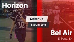 Matchup: Horizon  vs. Bel Air  2018