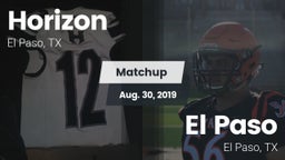 Matchup: Horizon  vs. El Paso  2019