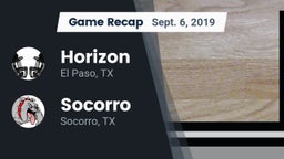Recap: Horizon  vs. Socorro  2019
