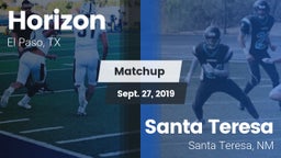 Matchup: Horizon  vs. Santa Teresa  2019