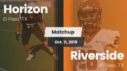 Matchup: Horizon  vs. Riverside  2019