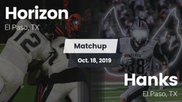 Matchup: Horizon  vs. Hanks  2019