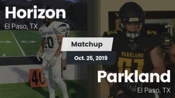 Matchup: Horizon  vs. Parkland  2019