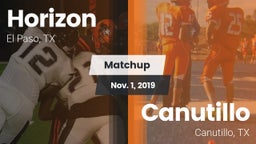 Matchup: Horizon  vs. Canutillo  2019