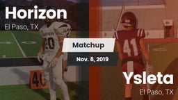 Matchup: Horizon  vs. Ysleta  2019