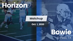 Matchup: Horizon  vs. Bowie  2020
