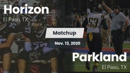 Matchup: Horizon  vs. Parkland  2020
