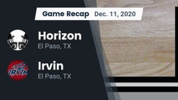 Recap: Horizon  vs. Irvin  2020