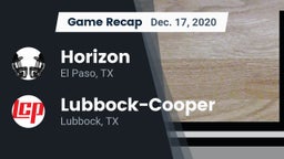 Recap: Horizon  vs. Lubbock-Cooper  2020