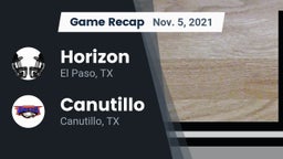 Recap: Horizon  vs. Canutillo  2021