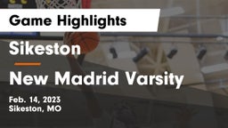 Sikeston  vs New Madrid Varsity Game Highlights - Feb. 14, 2023
