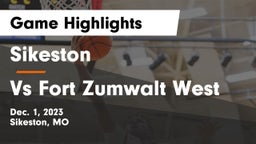 Sikeston  vs Vs Fort Zumwalt West Game Highlights - Dec. 1, 2023