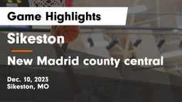 Sikeston  vs New Madrid county central Game Highlights - Dec. 10, 2023