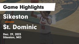 Sikeston  vs St. Dominic  Game Highlights - Dec. 29, 2023