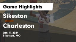 Sikeston  vs Charleston  Game Highlights - Jan. 5, 2024