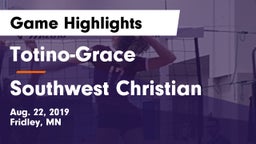 Totino-Grace  vs Southwest Christian  Game Highlights - Aug. 22, 2019