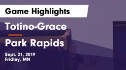 Totino-Grace  vs Park Rapids Game Highlights - Sept. 21, 2019
