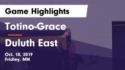 Totino-Grace  vs Duluth East Game Highlights - Oct. 18, 2019