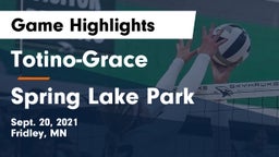 Totino-Grace  vs Spring Lake Park  Game Highlights - Sept. 20, 2021