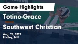 Totino-Grace  vs Southwest Christian  Game Highlights - Aug. 26, 2022