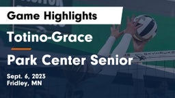 Totino-Grace  vs Park Center Senior  Game Highlights - Sept. 6, 2023