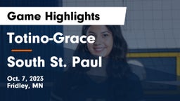 Totino-Grace  vs South St. Paul  Game Highlights - Oct. 7, 2023