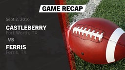 Recap: Castleberry  vs. Ferris  2016