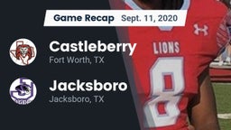 Recap: Castleberry  vs. Jacksboro  2020