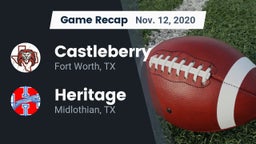 Recap: Castleberry  vs. Heritage  2020