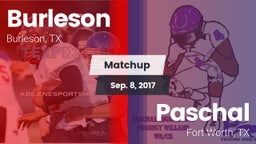 Matchup: Burleson  vs. Paschal  2017