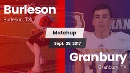 Matchup: Burleson  vs. Granbury  2017