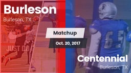 Matchup: Burleson  vs. Centennial  2017