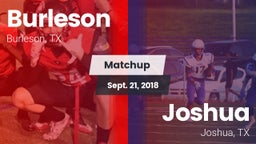 Matchup: Burleson  vs. Joshua  2018