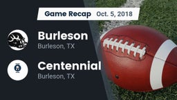 Recap: Burleson  vs. Centennial  2018