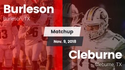 Matchup: Burleson  vs. Cleburne  2018