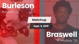 Matchup: Burleson  vs. Braswell  2019