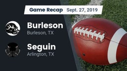 Recap: Burleson  vs. Seguin  2019