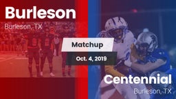 Matchup: Burleson  vs. Centennial  2019