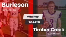 Matchup: Burleson  vs. Timber Creek  2020