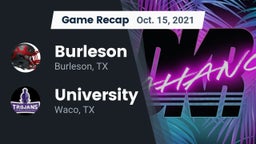 Recap: Burleson  vs. University  2021