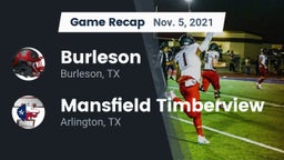 Recap: Burleson  vs. Mansfield Timberview  2021